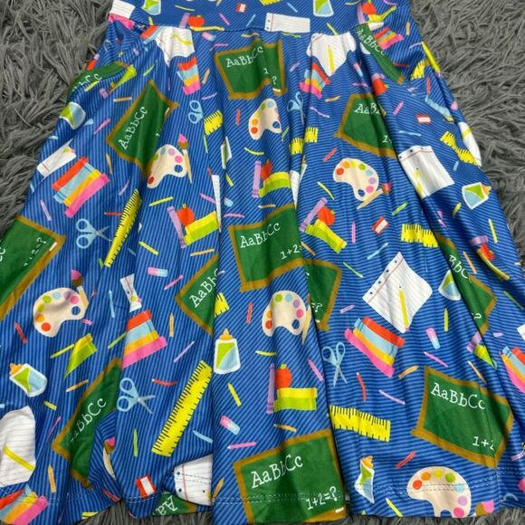 School Supplies Print Dress Size 6-7 - Picture 4 of 5